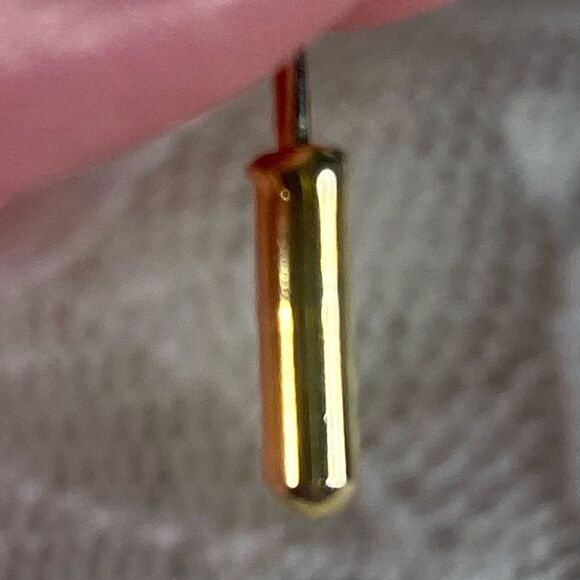 Vintage Butterfly Stick Pin Gold Tone with Embedded Rhinestones - Picture 4 of 4